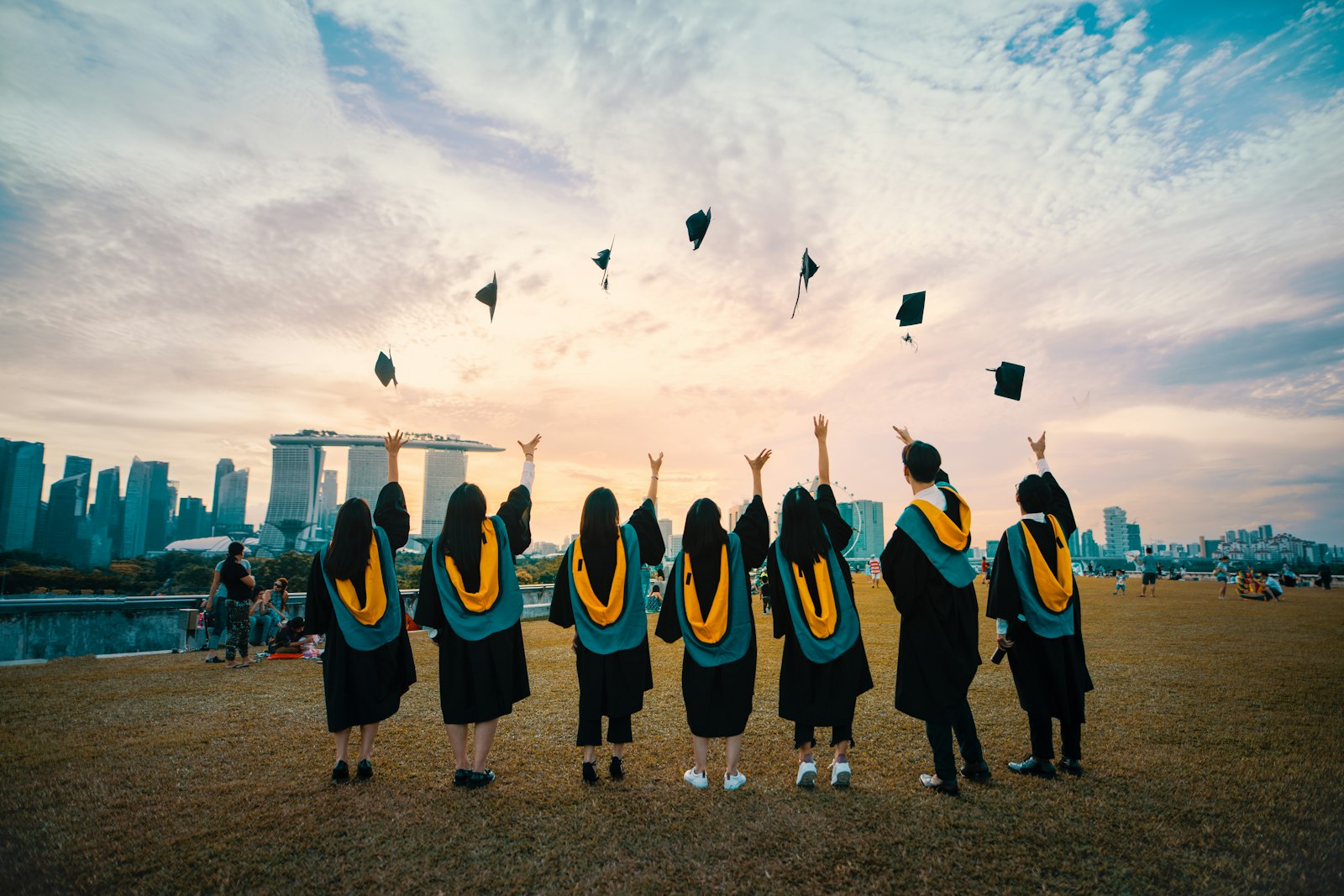 Graduates of ACE College, Palakkad celebrating at their convocation